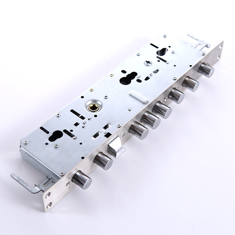 钢面指纹锁专用锁体霸王40*388锁体双活双快锁体九头霸王锁含扣片