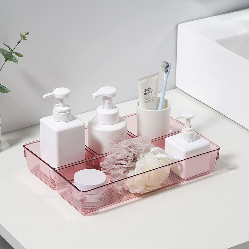 Acrylic Desktop Storage Box Cross-Border Bathroom Storage Dressing Table Cosmetic Nail Polish Lipstick Storage Tray