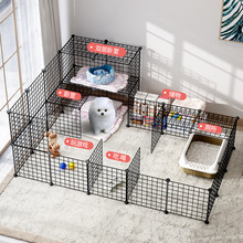 工厂直销猫笼子DIY室内铁艺宠物笼铁网栅栏两层小型猫舍幼犬狗窝