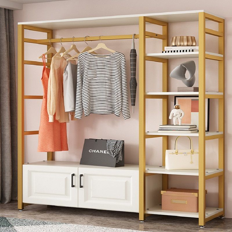 衣帽间置物架衣帽架衣柜落地简约现代卧室创意网红家用衣架子衣服