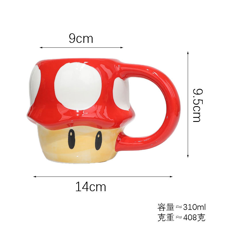 Cute Super Mario Pipe Shape Pixel Water Cup Cartoon Milk Cup Mug Coffee Cup Ceramic Cup