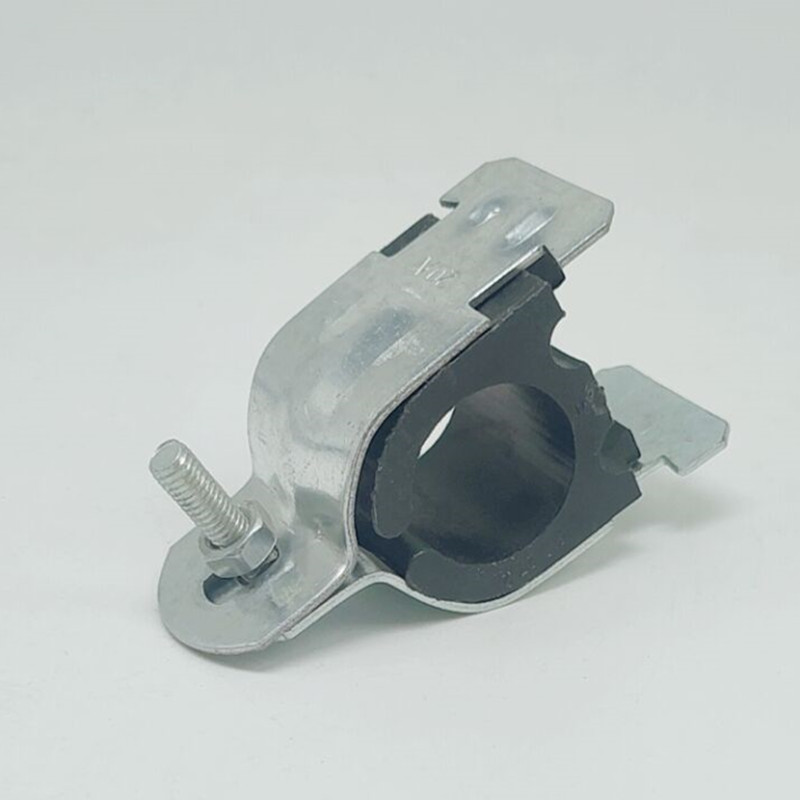 镀锌p型卡管夹单边加厚钢管抱箍小区槽钢不锈钢建筑装修卡箍减震