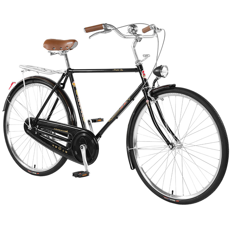 上海永久牌复古老式二八大杠轻便成人老式男女城市通勤公路单车