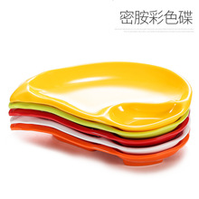 密胺酒吧ktv小吃盘子塑料创意个性彩色异形小菜碟商用仿瓷小碟子