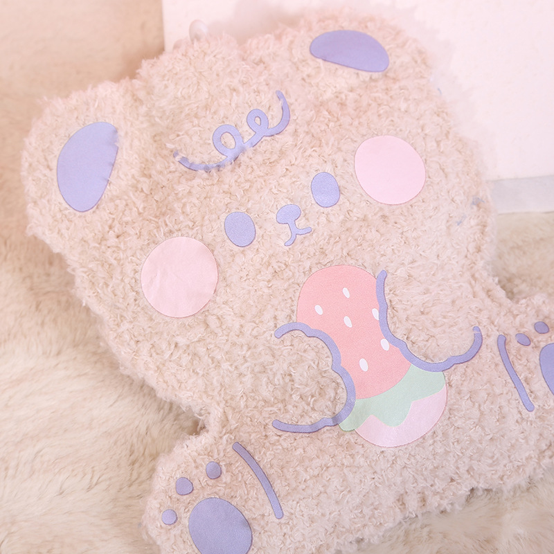 Winter Warm Cute Bear Hot Water Bag Water Injection Teddy Plush Mini-Portable Hand Warmer Cute Hot-Water Bag Female