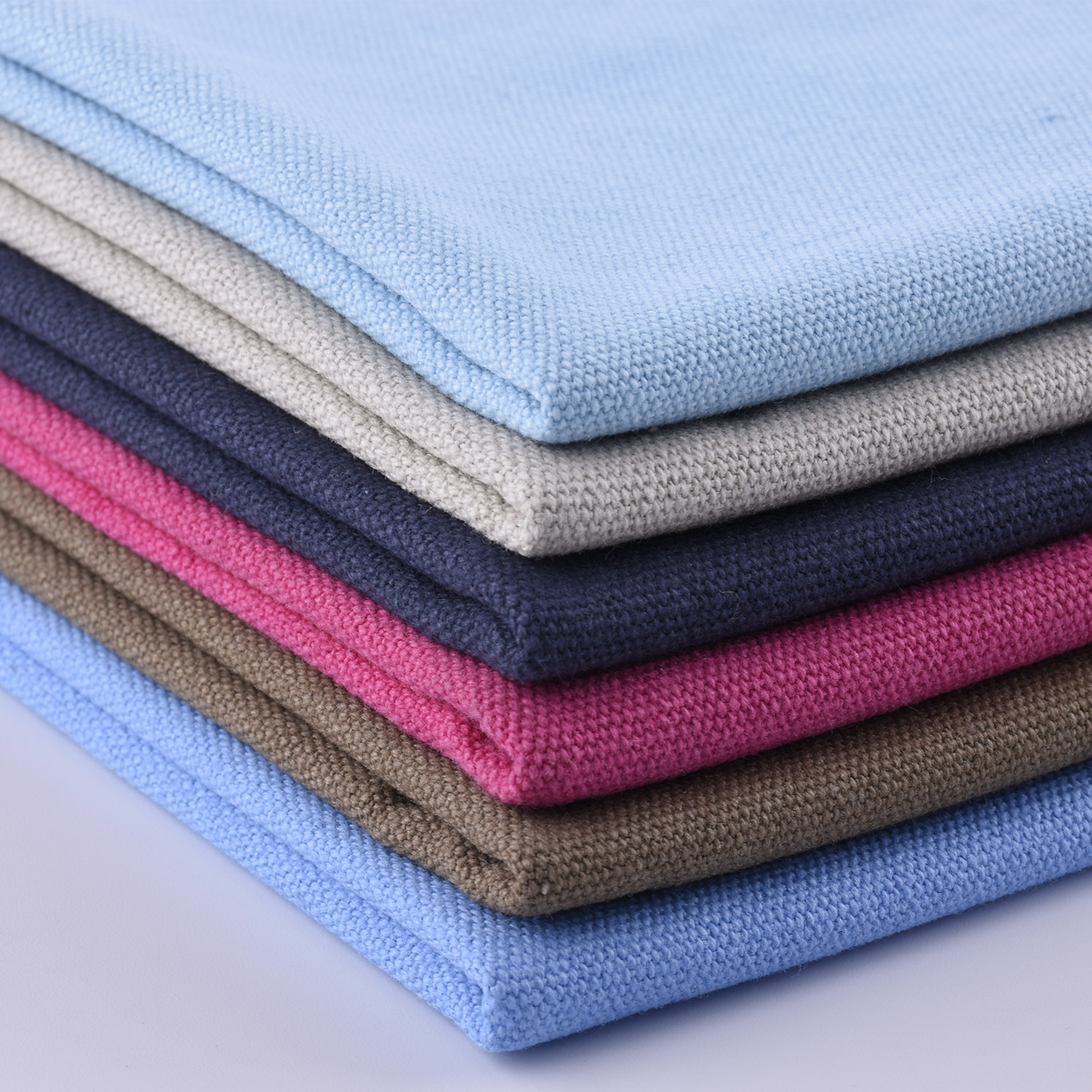 现货批发 12安帆布 染色帆布面料 鞋材箱包手袋抱枕劳保服布料