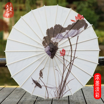 现货批发油纸伞跳舞走秀古风伞汉服女拍照景区装饰耐用绸布工艺伞