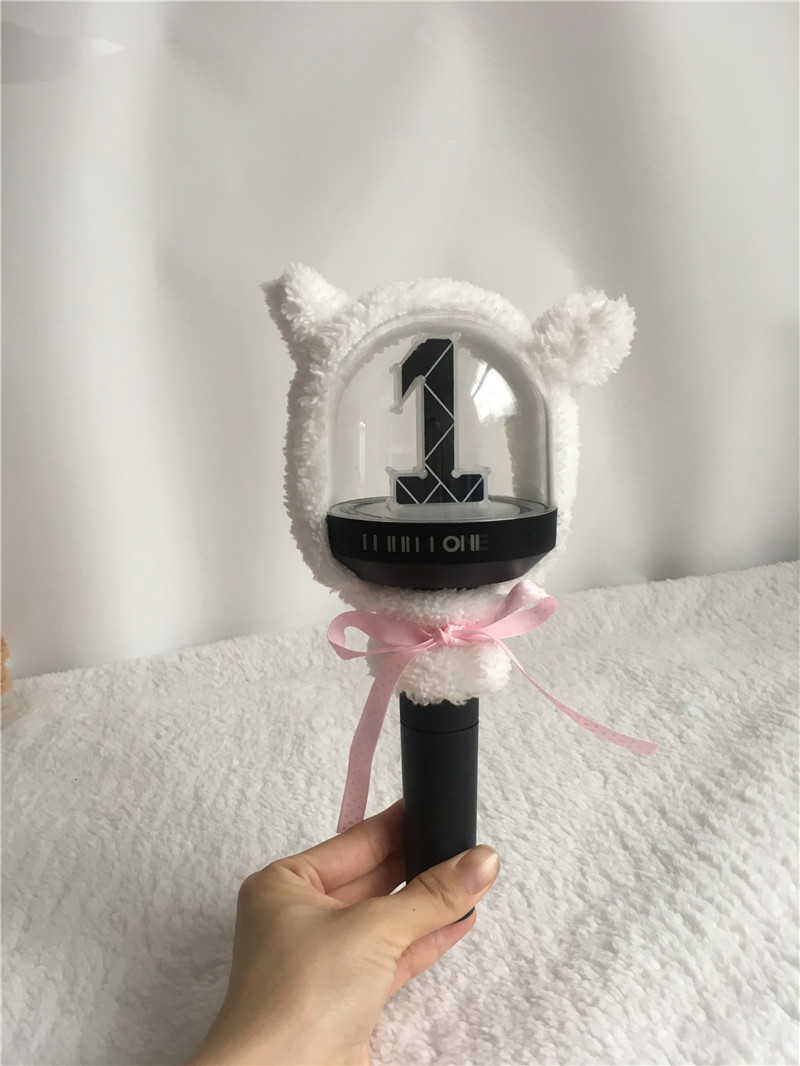 wanna one周边应援灯应援棒套毛绒套子保护套演唱会卡通应援套子