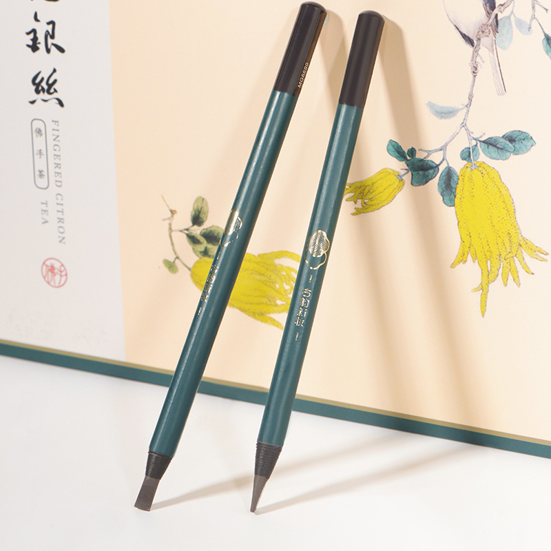 麦吉妮拉线眉笔化妆师影楼硬芯可撕拉不易脱妆易上手国风眉笔批发