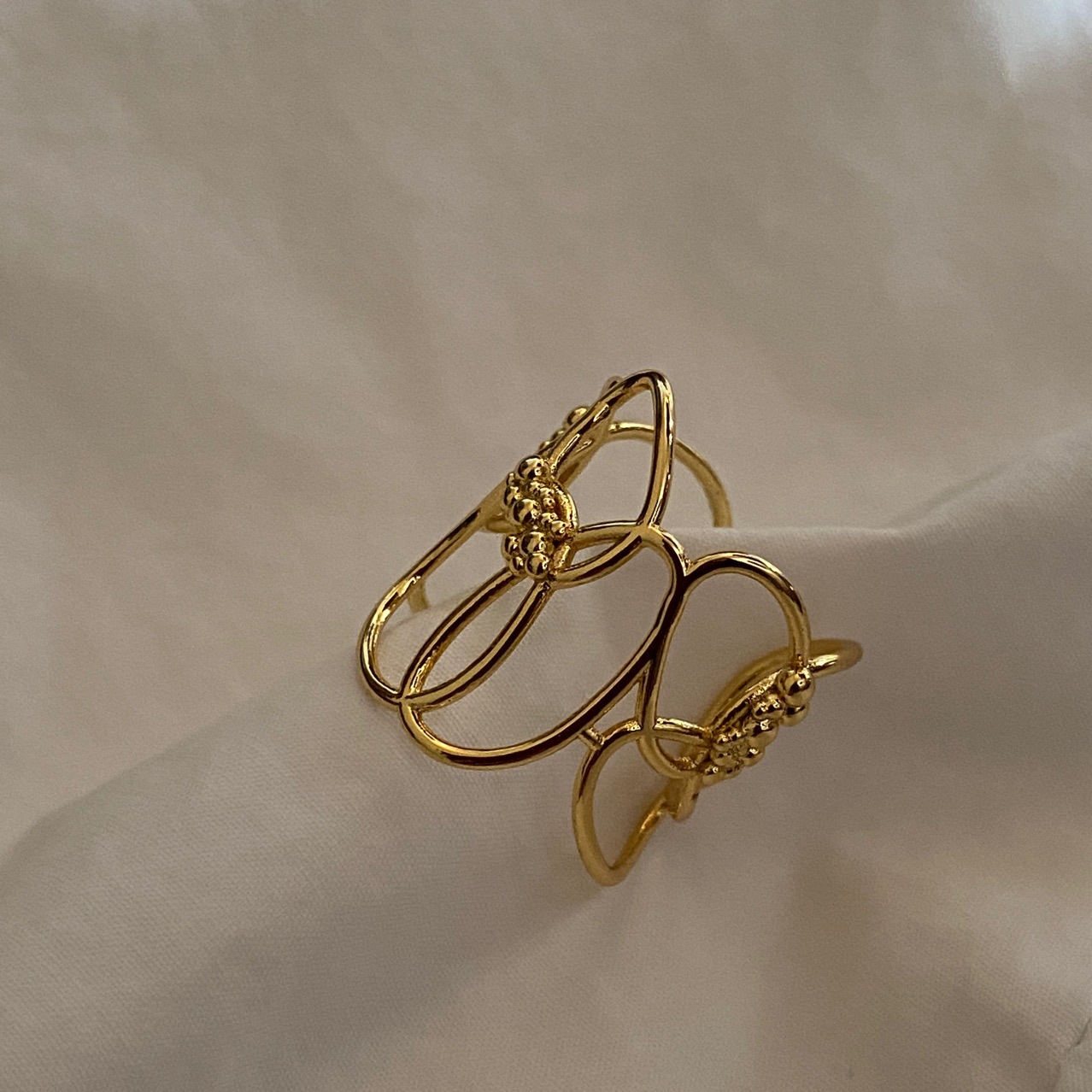 q个性绕线戒指ins冷淡风欧美气质时尚好搭潮流重工开口指环r7-4