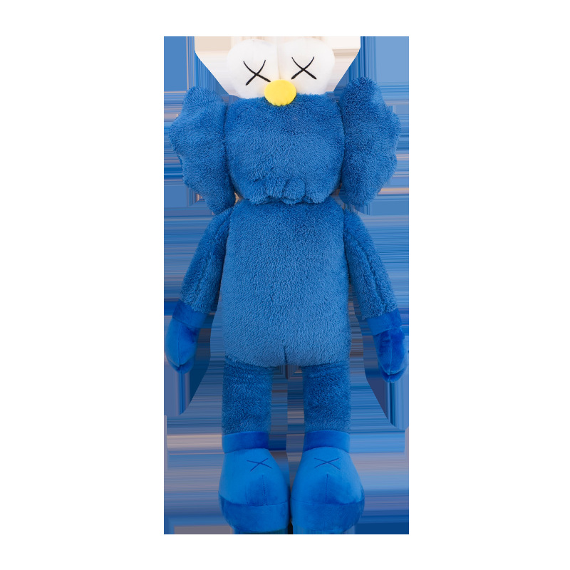 Cross-Border Sesame Street Plush Toy BFF Doll Doll Blue KAWS Sleep Hug Doll Internet Celebrity Ins Pillow Wholesale