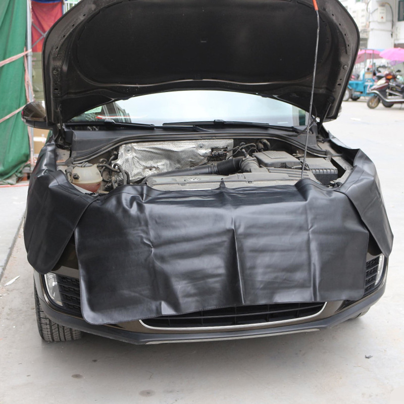 水洗皮汽车叶子板三件套4s店修车保养车身防护垫翼子板保护布