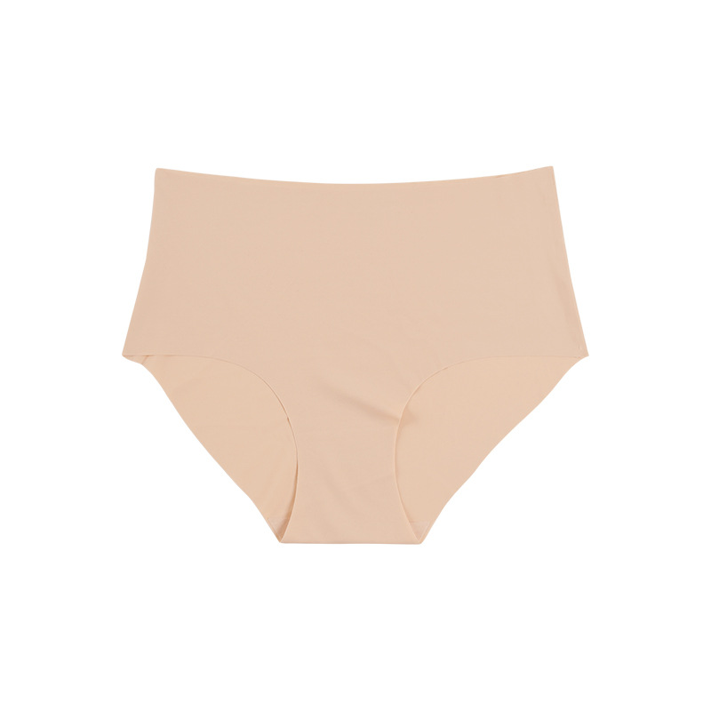 European and American Seamless Underwear Women's High Waist Maternity plus Size Nude Feel Pure Cotton Crotch Briefs Underwear Women's Casual Cross-Border Cut