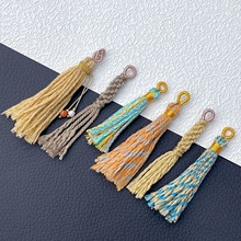 藏式流苏手搓棉线流苏挂件手工编绳大小流苏可穿各种吊坠隔珠
