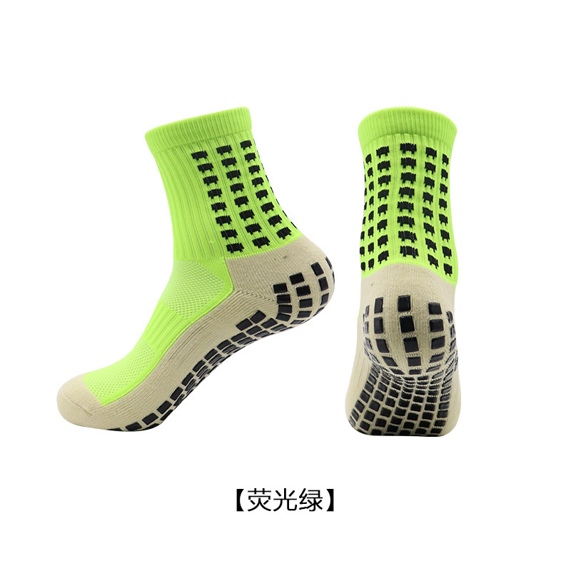 加厚毛巾底中筒袜定制防滑足球袜点胶运动袜成人训练篮球袜订做 图片