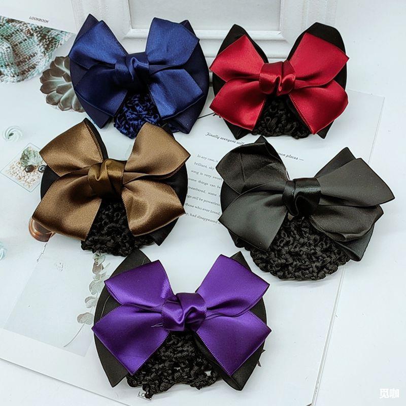 韩国蝴蝶结职业头花发网网花酒店银行空姐护士头花头饰批发-阿里巴巴