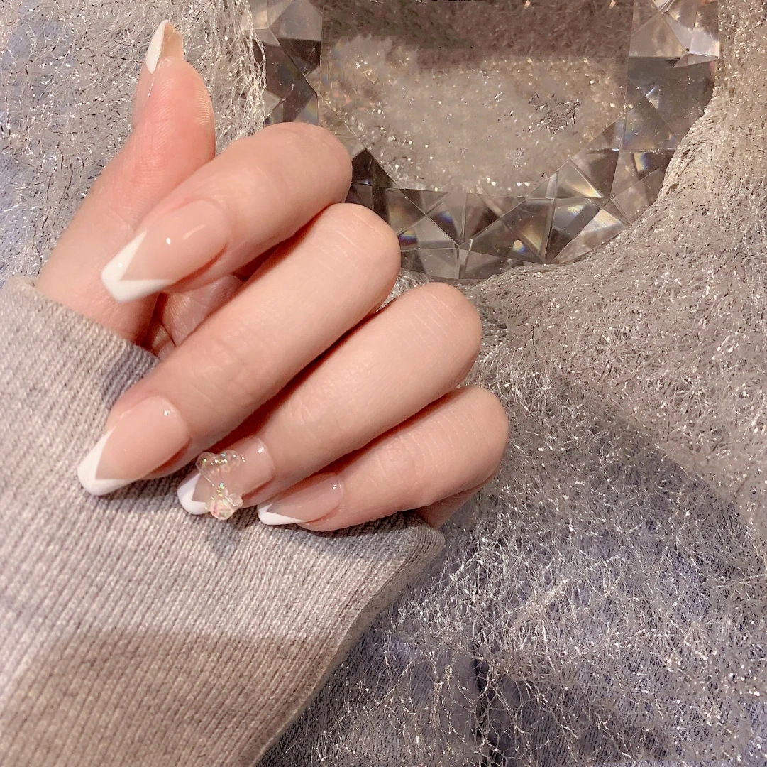 2021网红穿戴式美甲成品可爱穿戴甲高级指甲贴片显手白辣妹可拆卸