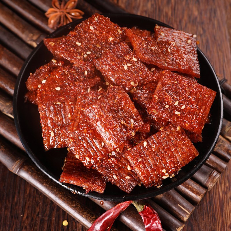 爆辣辣块网红辣条辣大刀肉小零食排行榜面筋儿时怀旧休闲食品