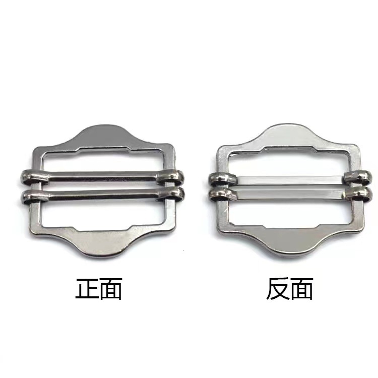 factory direct sales metal buckle suit vest belt elastic adjustable buckle four-gear buckle buckle clothes buttons