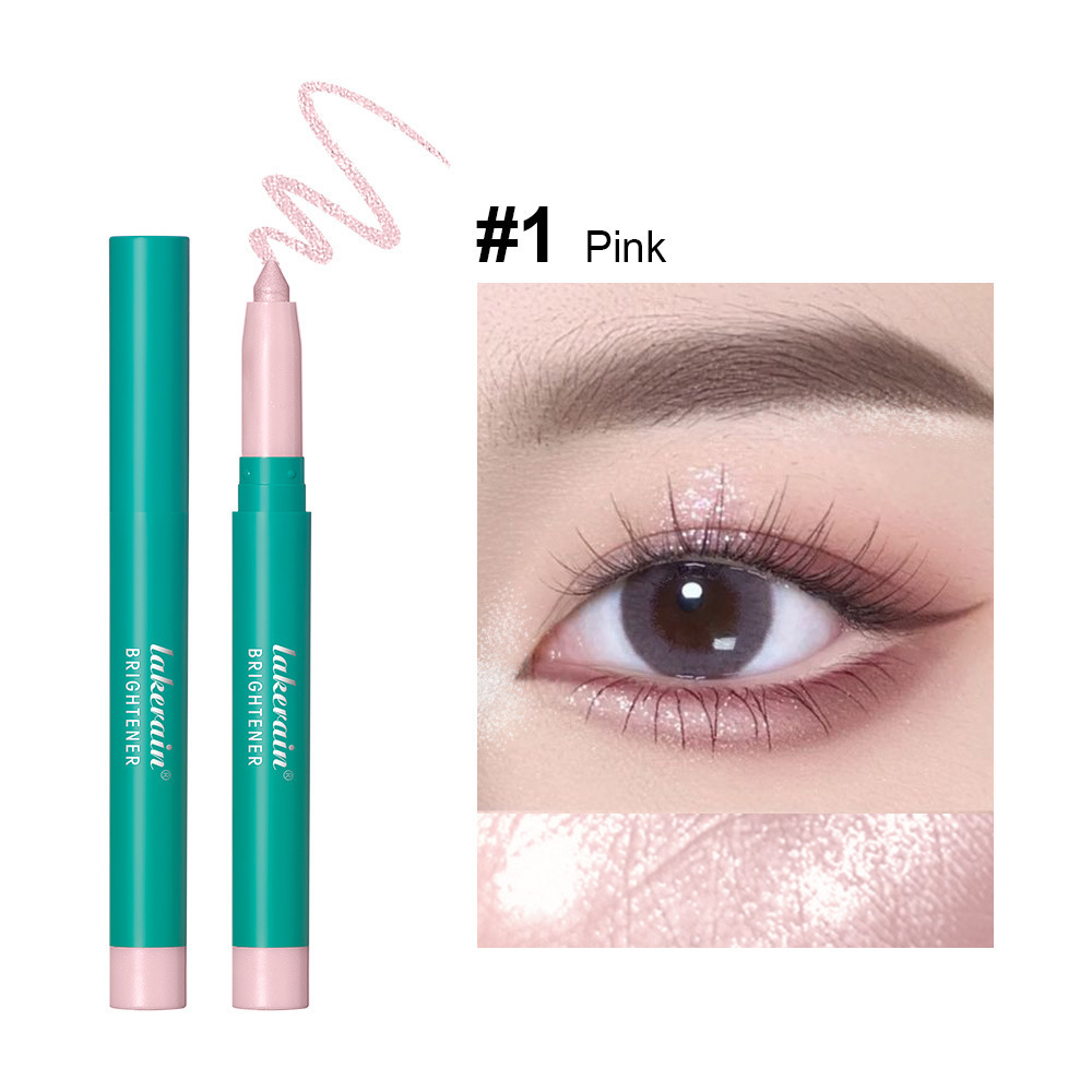 Lakerain Eye Highlight Stick Chi Long-Time Coloring Waterproof Pearlescent Eyeliner Pen Makeup Collection Highlight Stick