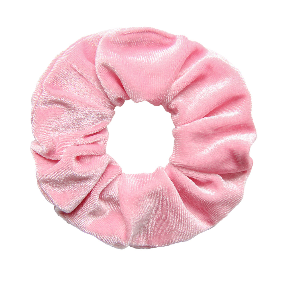 亚马逊货源粉色系色欧美韩国绒布猪大肠发圈 跨境大肠圈 胡人饰品