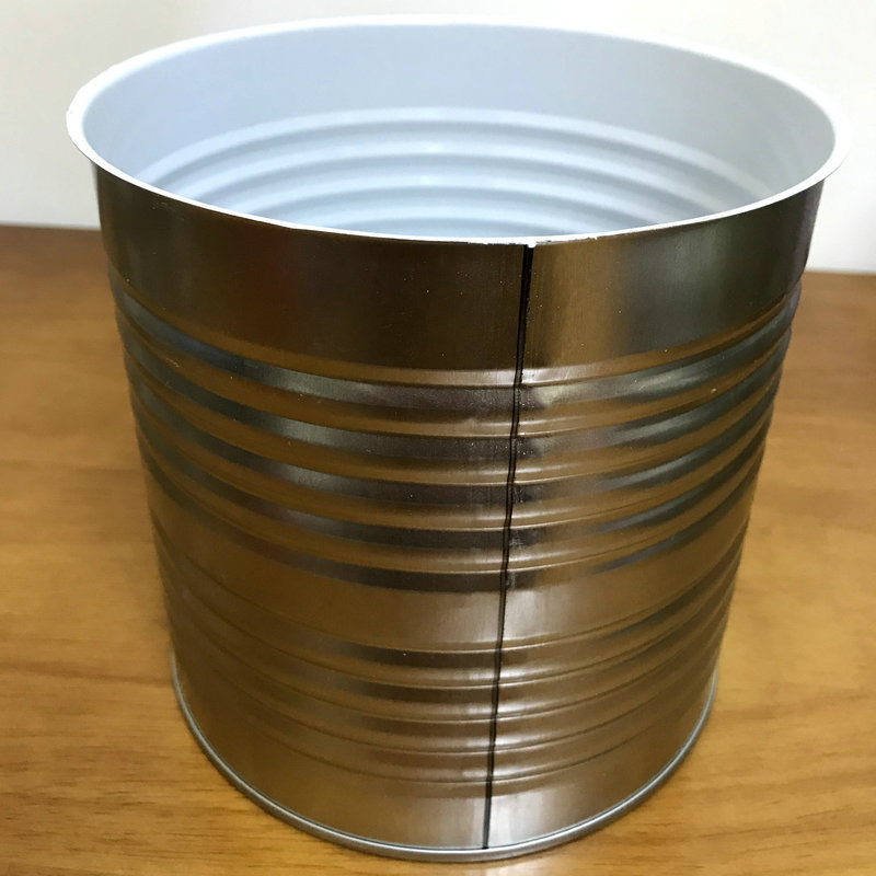 5kg番茄酱牛肉酱罐 马口铁易拉食品罐 圆柱型素铁密封罐头定制