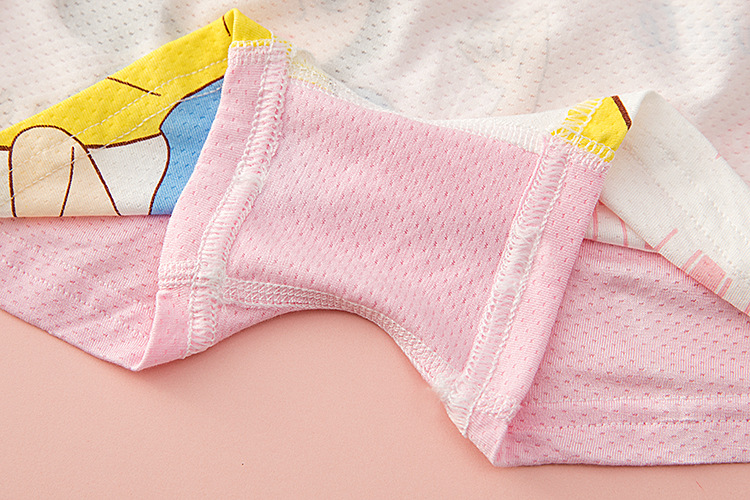 女童莫代尔内裤夏季儿童透气网眼平角裤宝宝中小童卡通公主平角裤