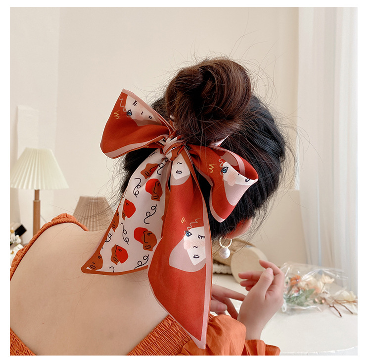 扎头发的丝巾发带小众复古韩版编发绑带丝带头饰绑发春夏发箍仙气