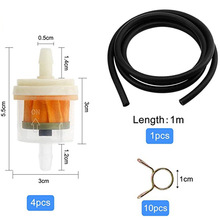 跨境摩托车小跑车过滤器套件 沙滩车汽油滤清器带油管扣子磁油杯