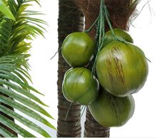 仿真椰果仿真椰子塑料椰子串派对景点装饰道具假椰子树装饰挂件