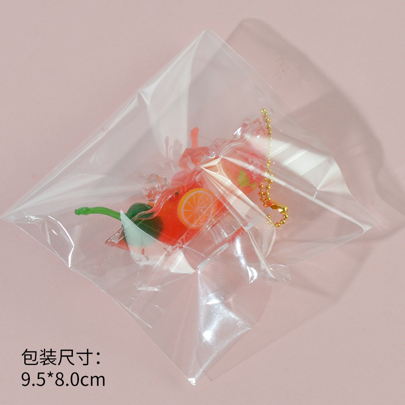 New Simulation Fruit Fishing Dessert Pendant Sweet Wind Simulation Iced Cherry Strawberry Candy Toy Fruit Tea Ornaments