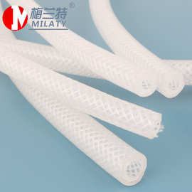 梅兰特硅胶制品厂 硅胶编织网纹管 耐高压增强硅胶管加强硅胶管
