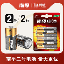 南孚2号碱性二号LR14中号电池C型1.5v费雪玩具仪器电池 2粒价