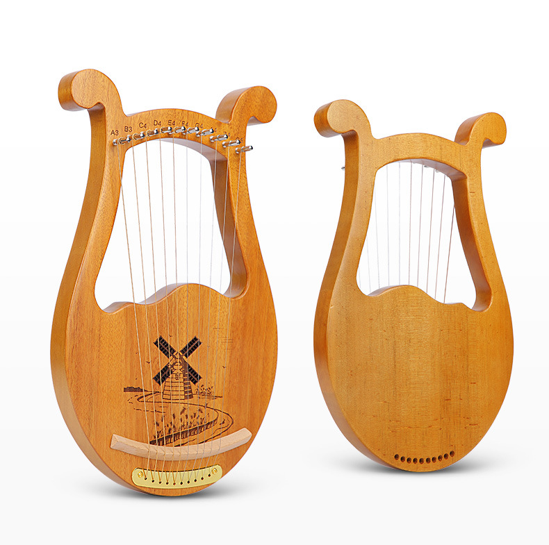 莱雅琴19弦16音小竖琴7音10弦lyre琴里尔琴里拉琴 天使琴乐器批发