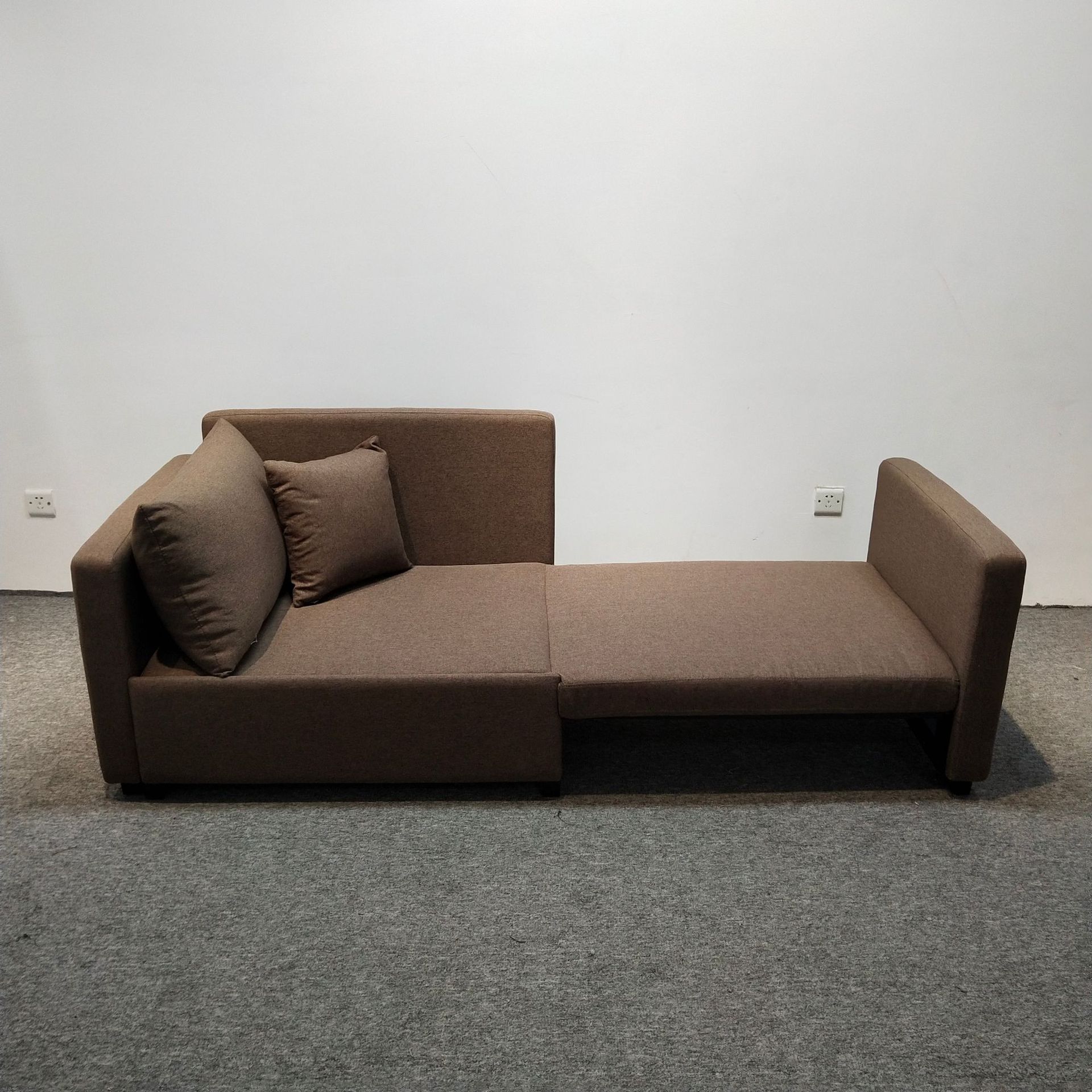 多功能两用沙发床金属框架铁艺书房办公酒店公寓单人位折叠沙发床