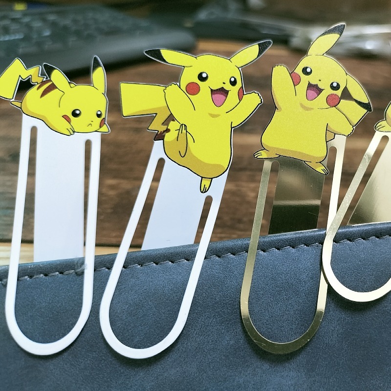 金属书签卡通动漫皮卡丘萌宠可爱校园礼物可定制刻字