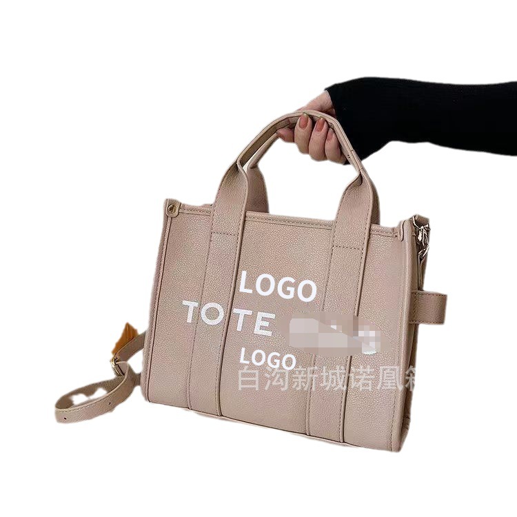 Cross-Border Women's Bag Commuter Tote Letters Women's Handbag Retro Simple Large Capacity Tote Crossbody Big Bag