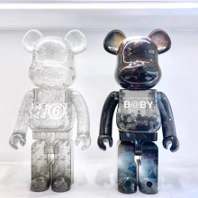 bearbrick400%暴力熊摆件客厅空山基积木熊星空艺术潮玩公仔玩偶