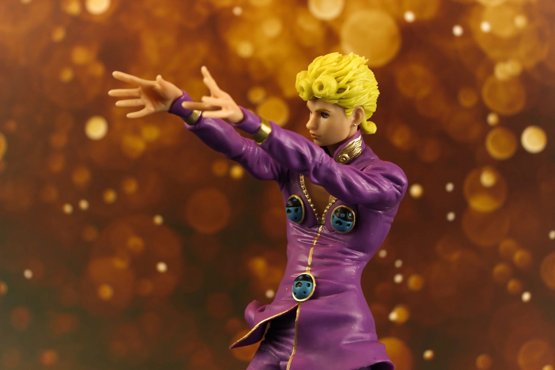 动漫批发 jojo的奇妙冒险 乔鲁诺.乔巴纳 站姿 公仔模型盒装手办