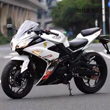 山洋(摩托车) _ 国四电喷小忍者摩托车地平线整车趴赛白极光跑车双缸