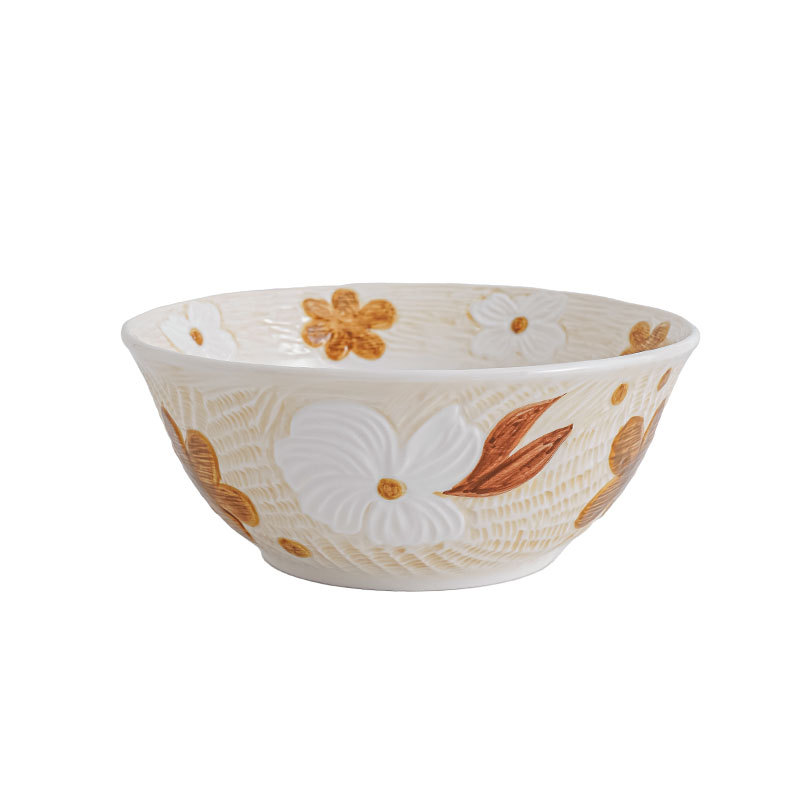 Autumn Moon Series High Temperature Hand Painting Ceramic Tableware Tray Plate and Bowl Dish Set Rice Bowl Dish Noodle Bowl Simple Plate and Bowl