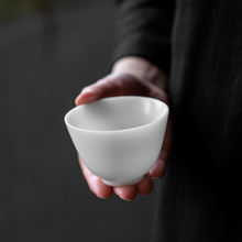 冰种茶杯高端品茗杯功夫茶具陶瓷主人杯个人杯单杯大罗汉杯压手杯