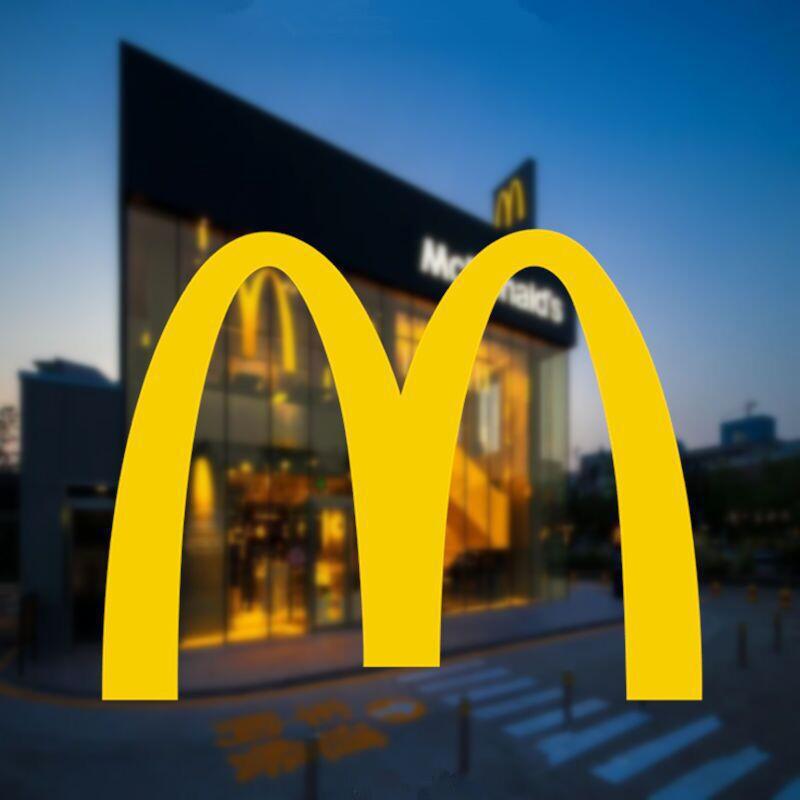 麦当劳标志logo金拱门贴纸m创意汽车摩托车身玻璃反光装饰贴-阿里巴巴