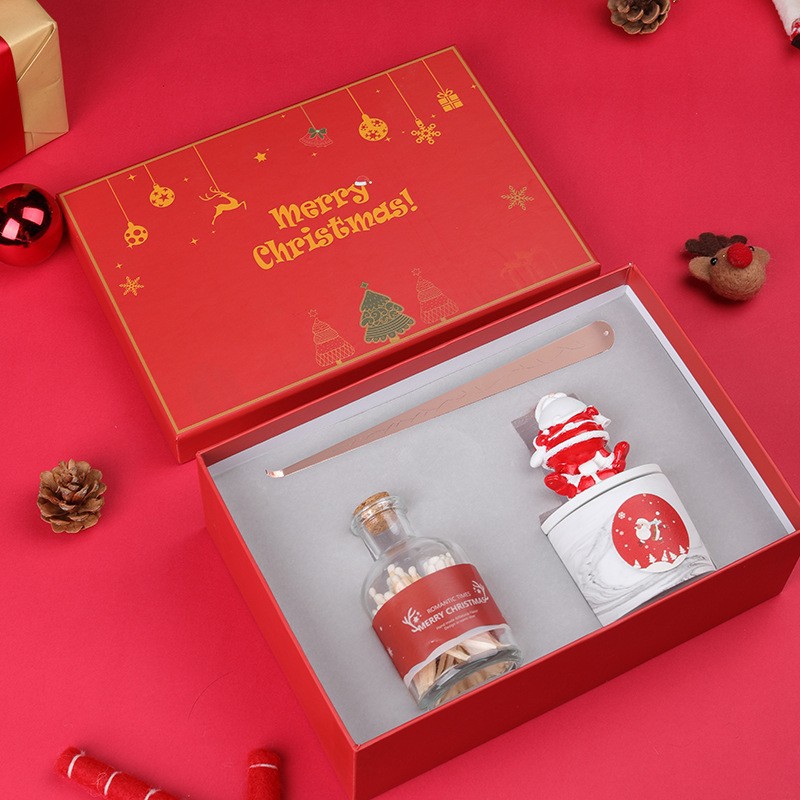 Christmas Gift Aromatherapy Candle Gift Box Christmas Eve Christmas Tree Supplies Set Decoration Hand Gift Wedding Fragrance