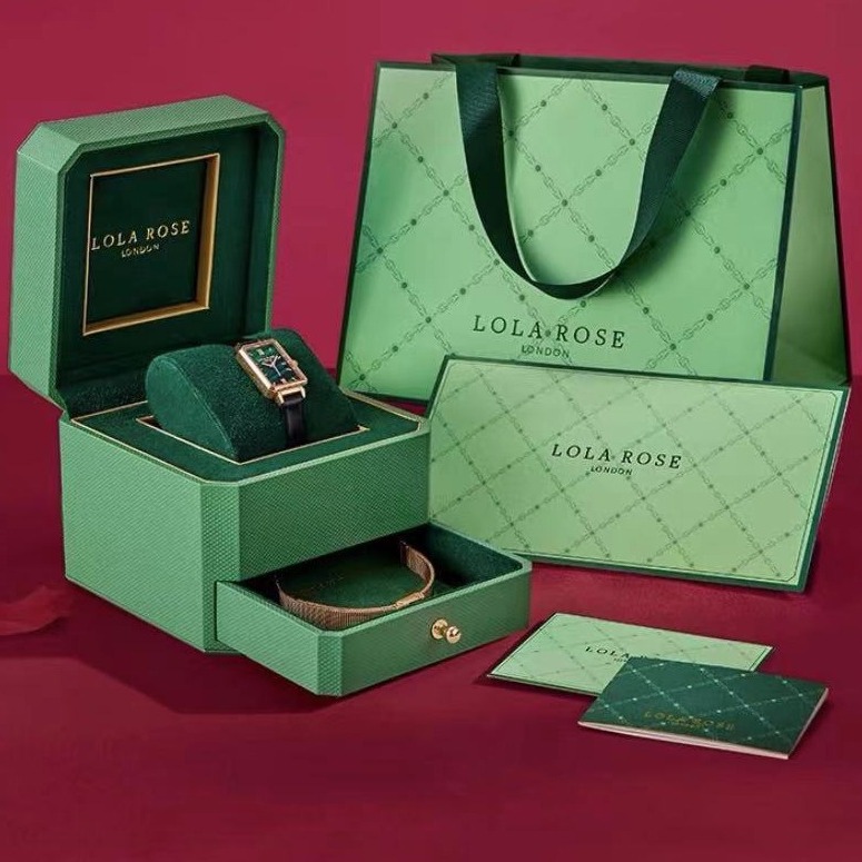 lola rose小绿表手表女套装罗拉新款小金表方形英国星空手表女生