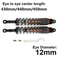 RFY430mm440mm450mm孔距弹簧8MM改装摩托车减震器适用各种车型