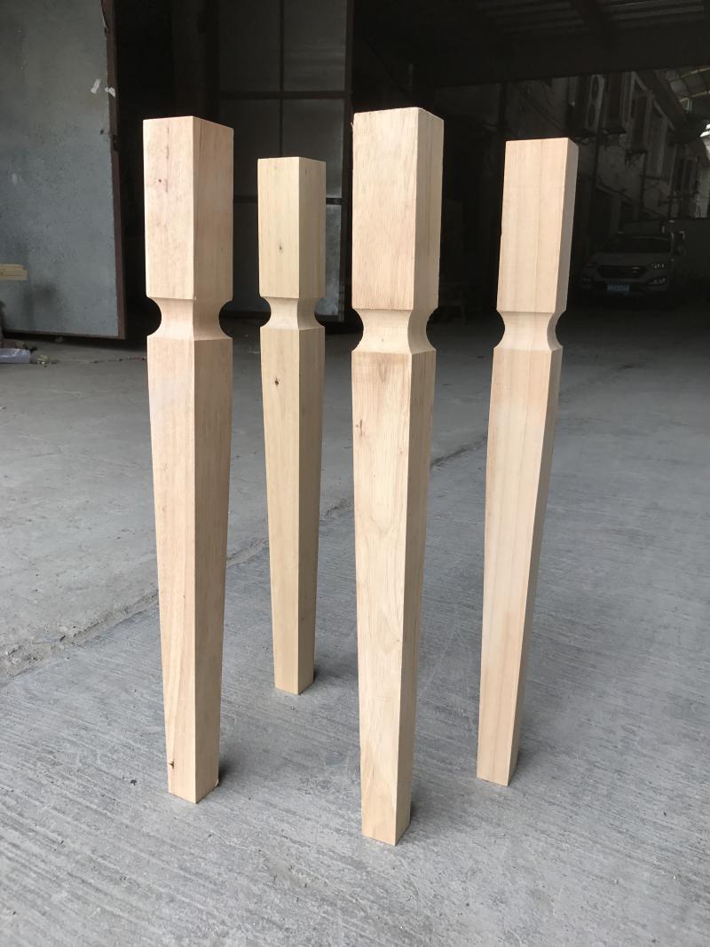 美式桌子腿木质简约桌脚吧台腿脚支撑柱实木腿书桌脚腿方桌脚茶几