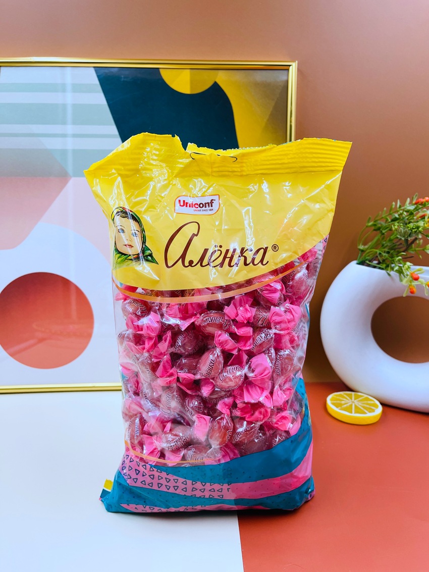 俄罗斯大头水果糖 夹心硬糖500克 荔枝 菠萝椰子味 奶味可代发