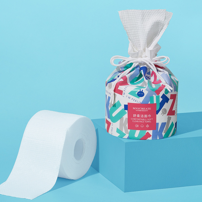 t健美创研洗脸巾一次性棉柔巾加厚珍珠洗面擦脸卸妆洁面卷巾卷
