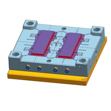 注塑模具设计cad总装图代画